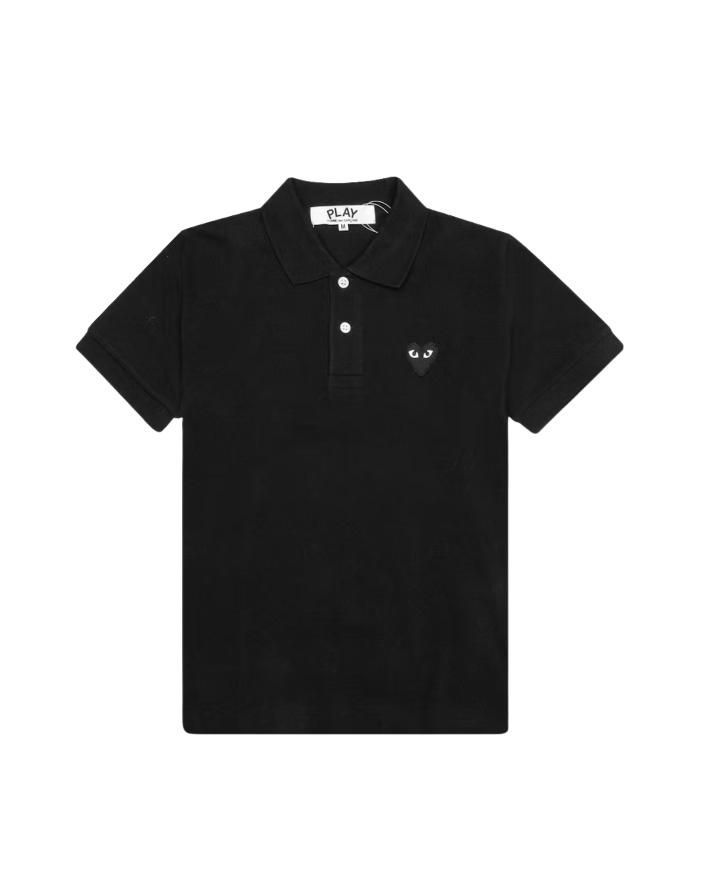 Polo Comme Des Garçons Preta Logo
