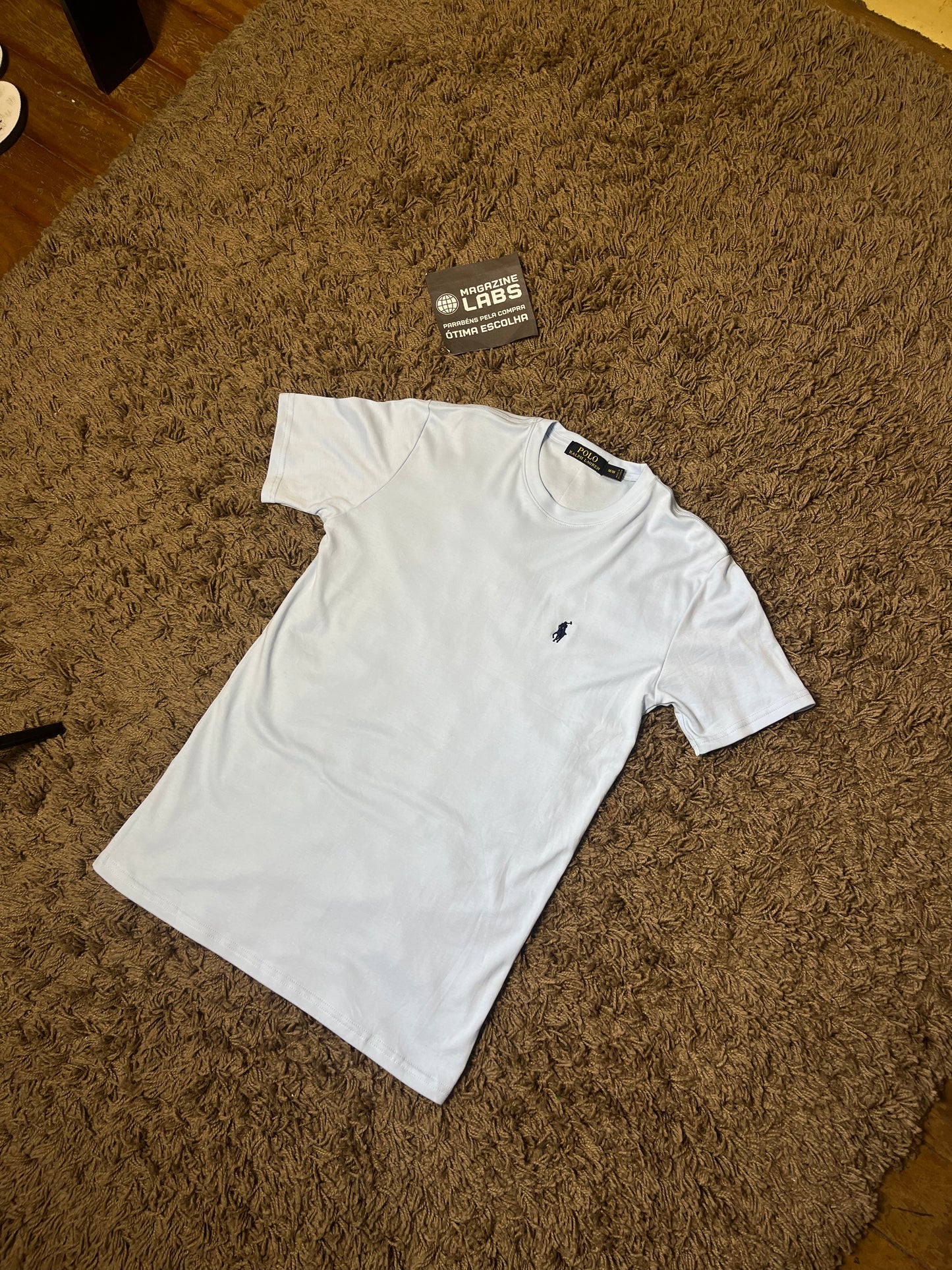 Camiseta Ralph Lauren Azul Bebê (Pronta Entrega)