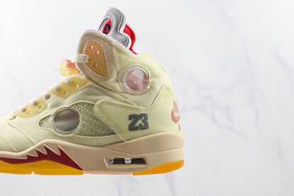 Air Jordan 5 x Off-White "Sail"
