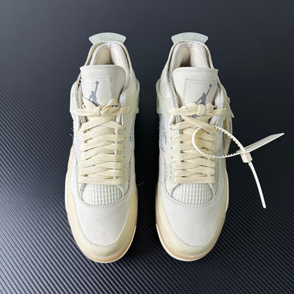 Air Jordan 4 x Off-White "Sail Beige"