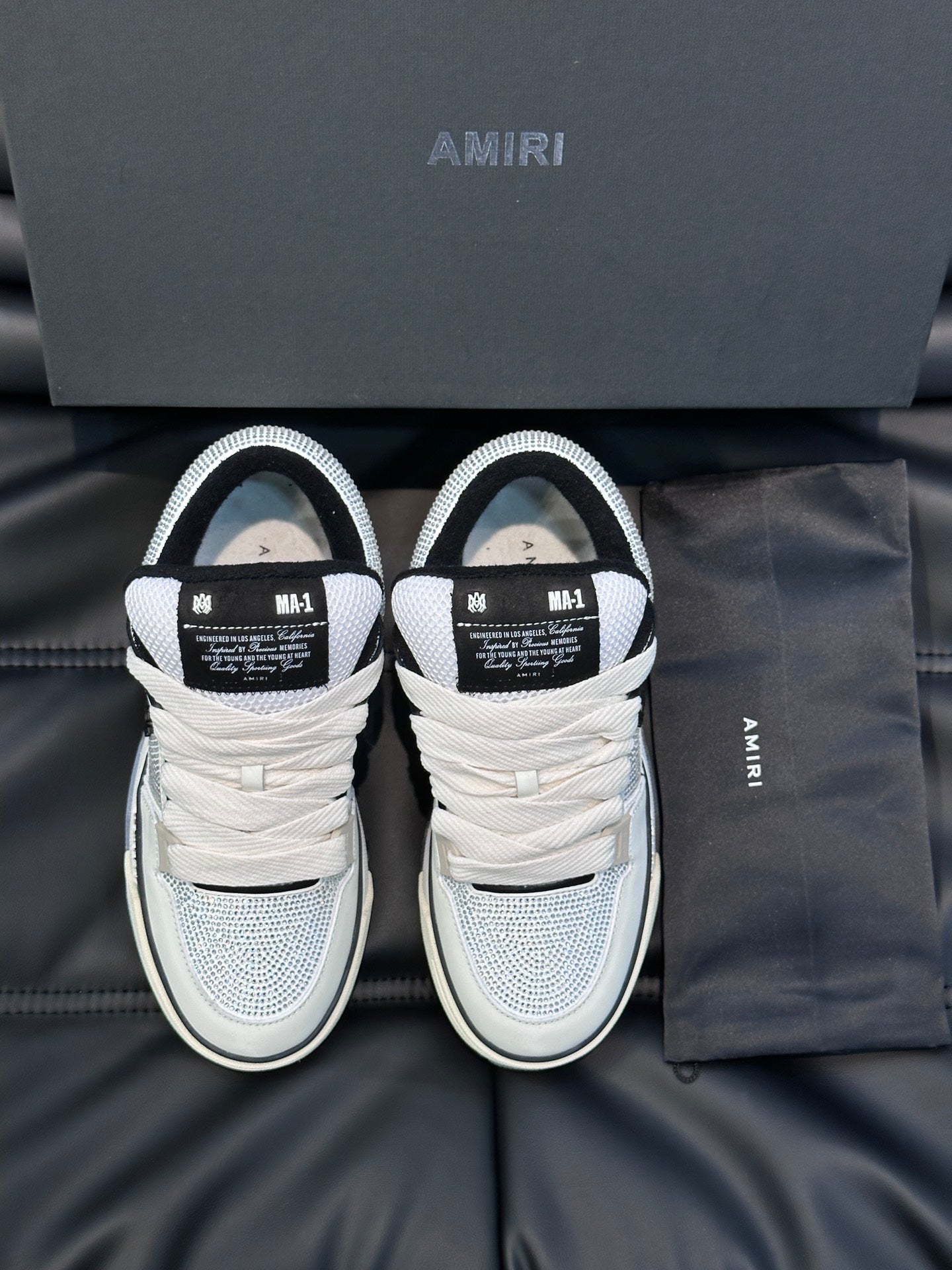 Amiri MA-1 Diamond "White Black"