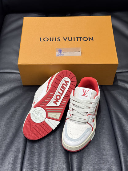 Louis Vuitton Trainer Signature "White Red Letter"