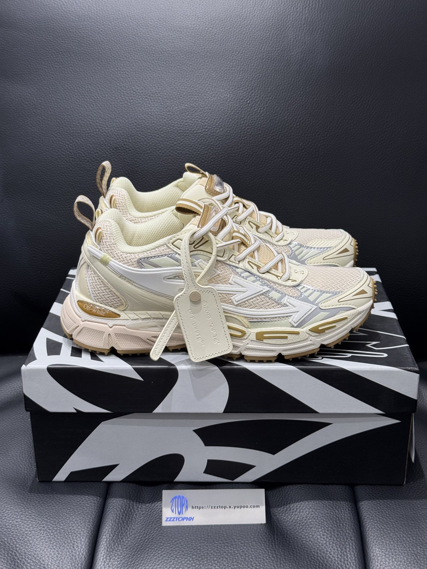 Off-White Be Right Back "Soft Pink Light Brown"
