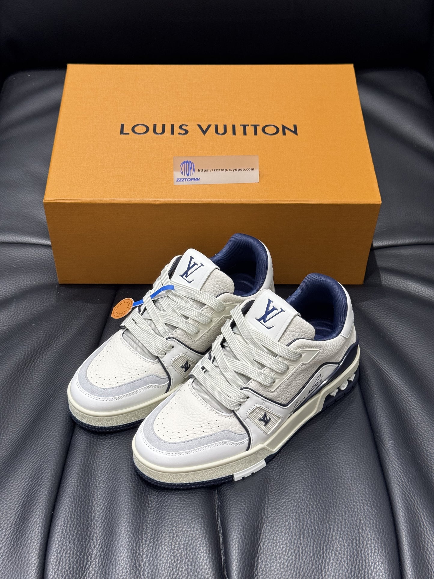 Louis Vuitton Trainer Signature "White Marine"