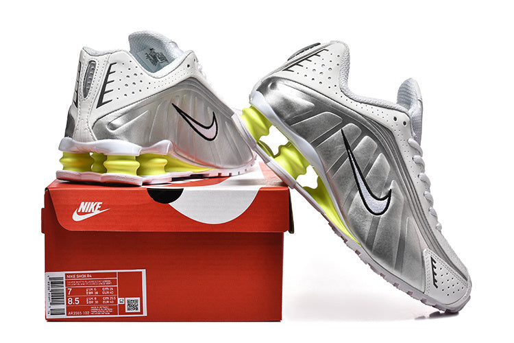 Nike Shox R4 "Metallic Silver Volt"
