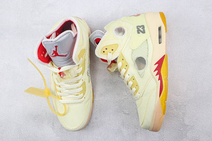 Air Jordan 5 x Off-White "Sail"