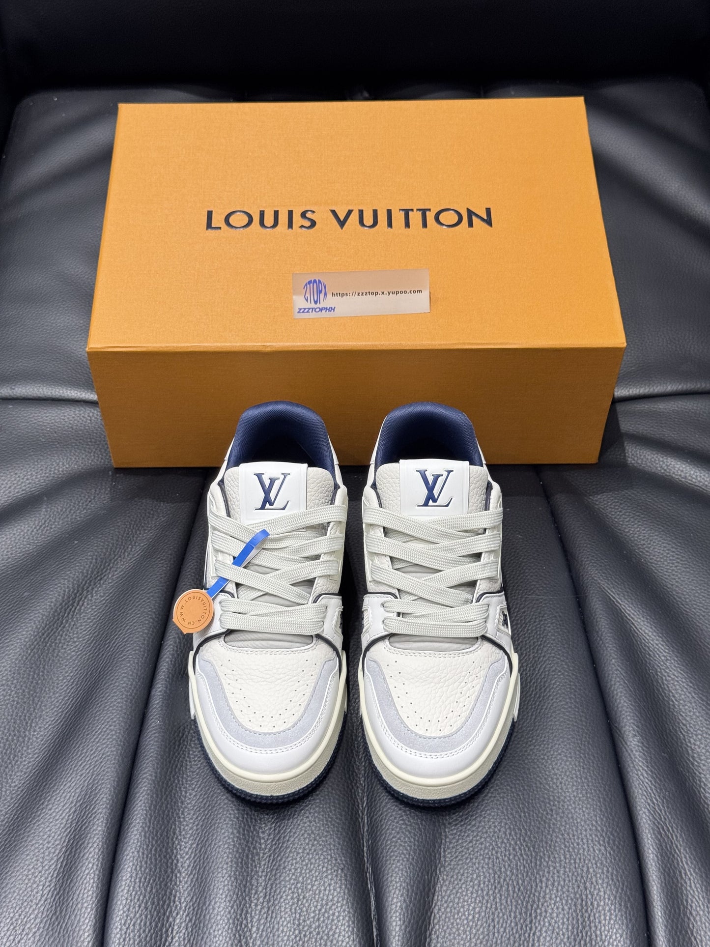 Louis Vuitton Trainer Signature "White Marine"