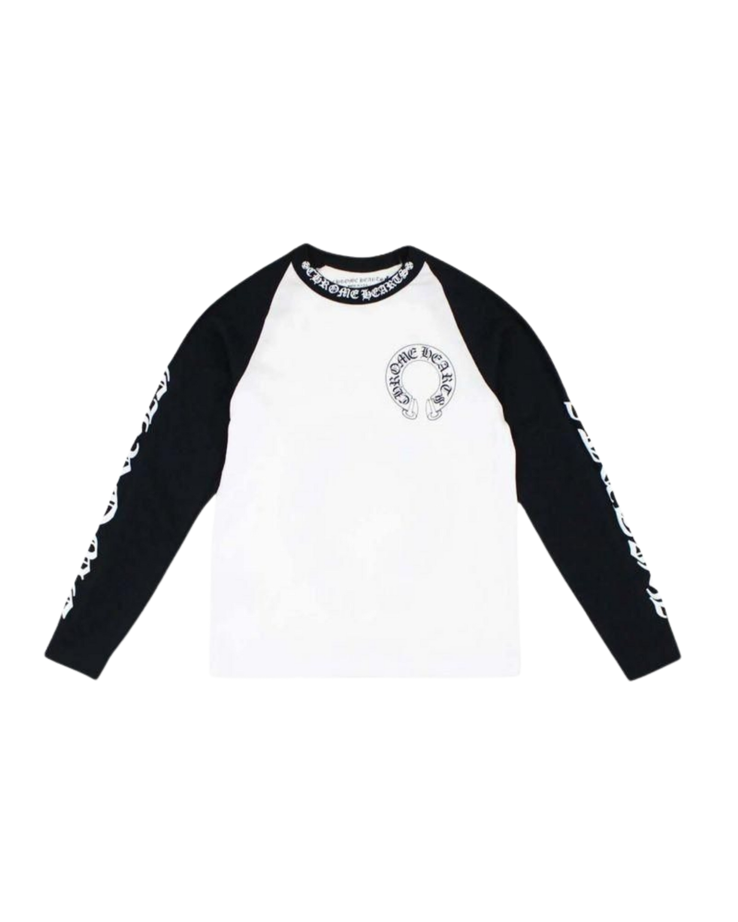 Long Sleeve Chrome Hearts Preta e Branca