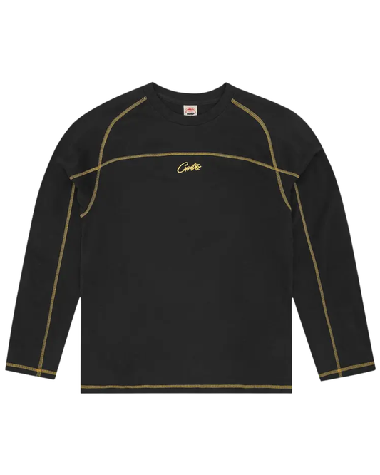 Corteiz Long Sleeve HMP Black and Yellow