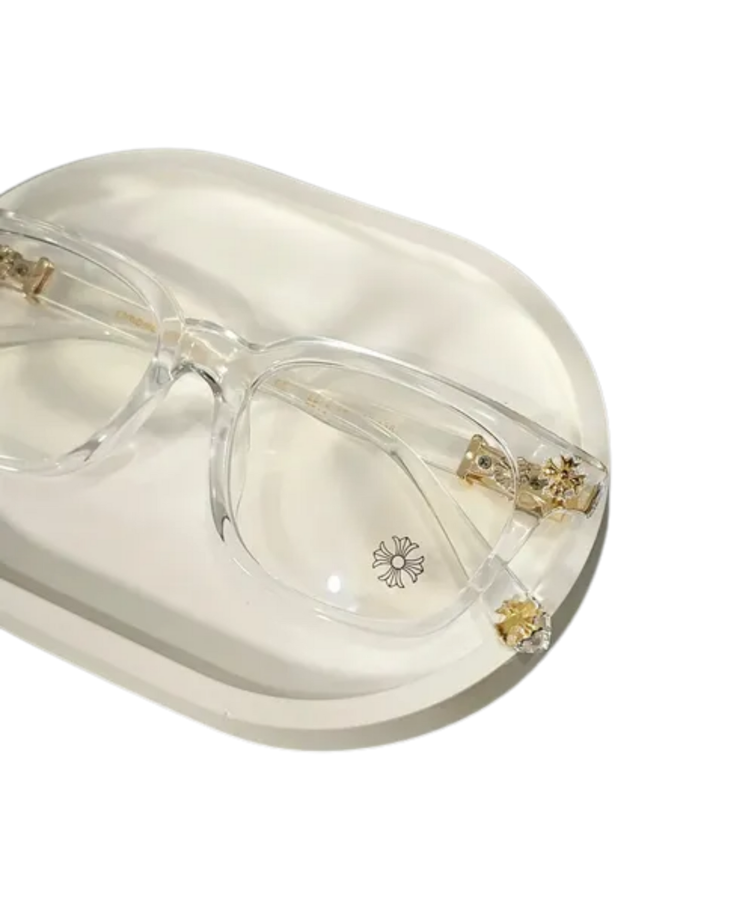 Kit Acessorios Chrome Hearts (Oculos + Corrente Prateada)