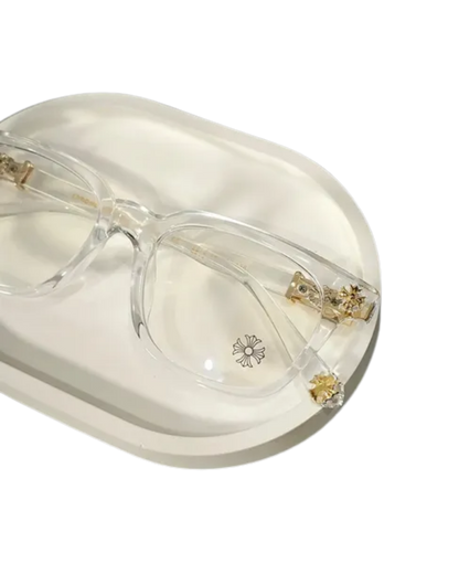 Kit Acessorios Chrome Hearts (Oculos + Corrente Prateada)