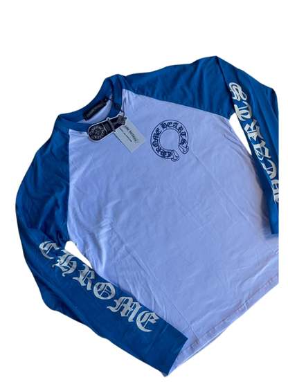 Long Sleeve Chrome Hearts Azul (Pronta Entrega)