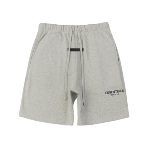 Bermuda Moletom Essentials Cinza