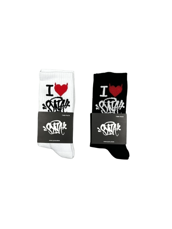 Meia Syna World "I LOVE SYNA" (Pronta Entrega)
