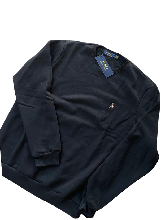 Suéter Ralph Lauren Moletom Preto (Pronta Entrega)