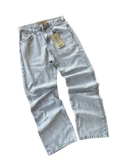 Calça Playboy Lavagem Cinza Estilo Baggy (Pronta Entrega)