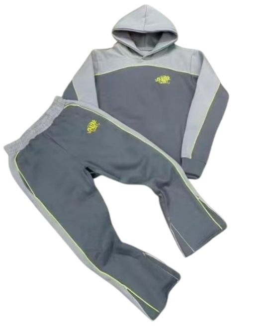 Conjunto Syna World Verde e Cinza
