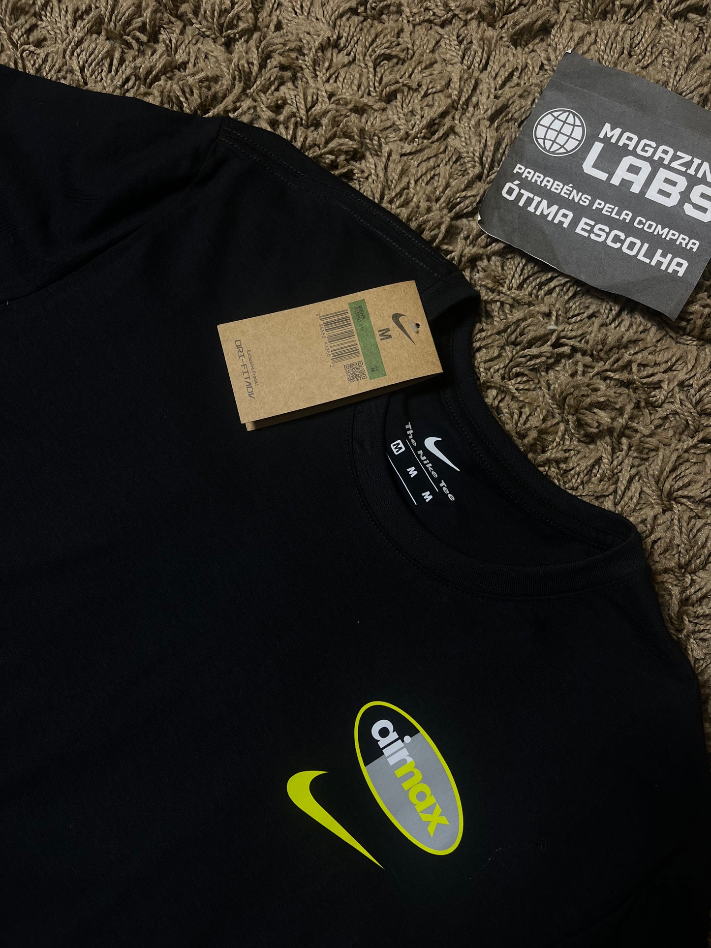 Camiseta Air Max Verde e Preta (Pronta Entrega)