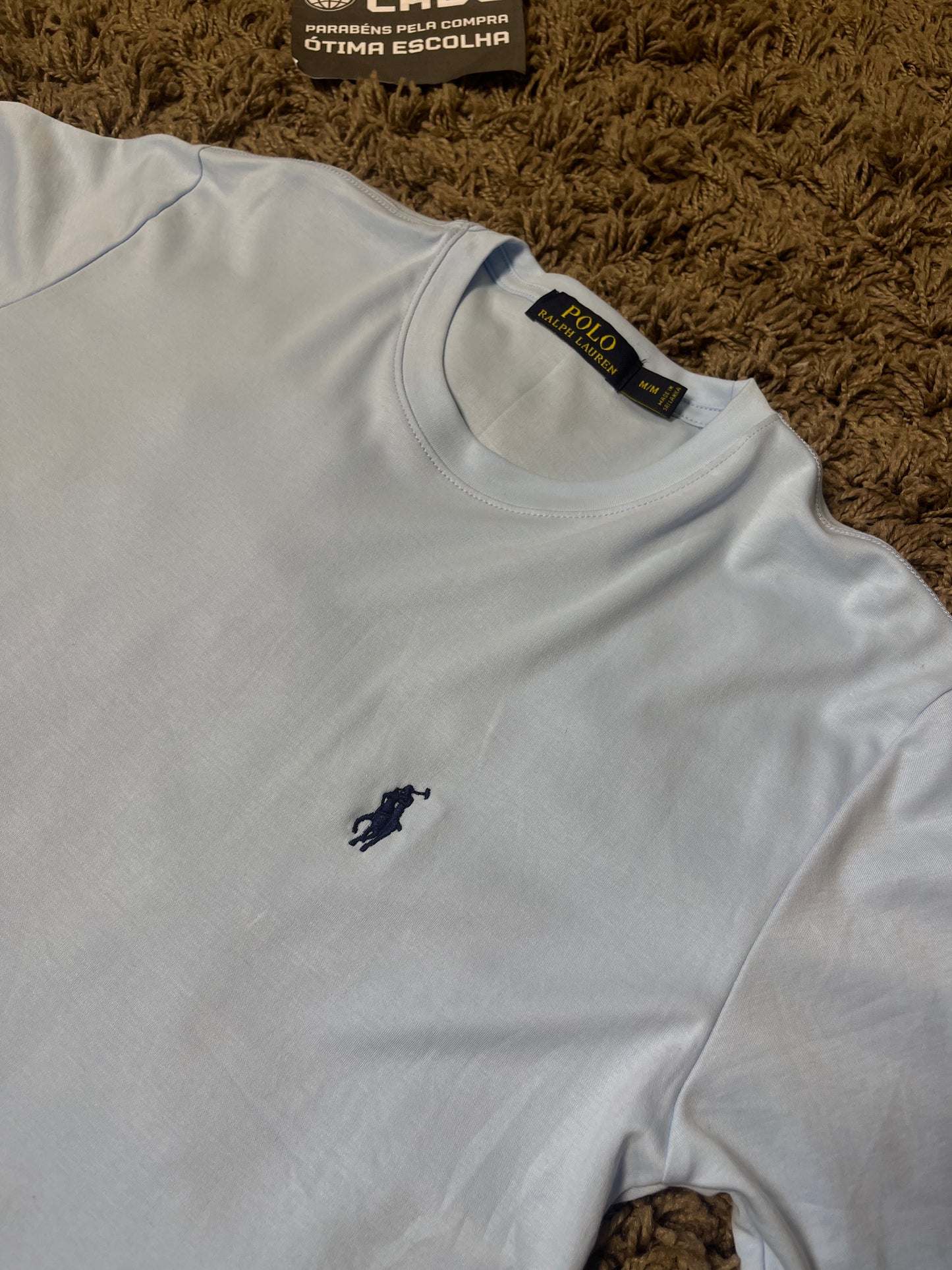 Camiseta Ralph Lauren Azul Bebê (Pronta Entrega)