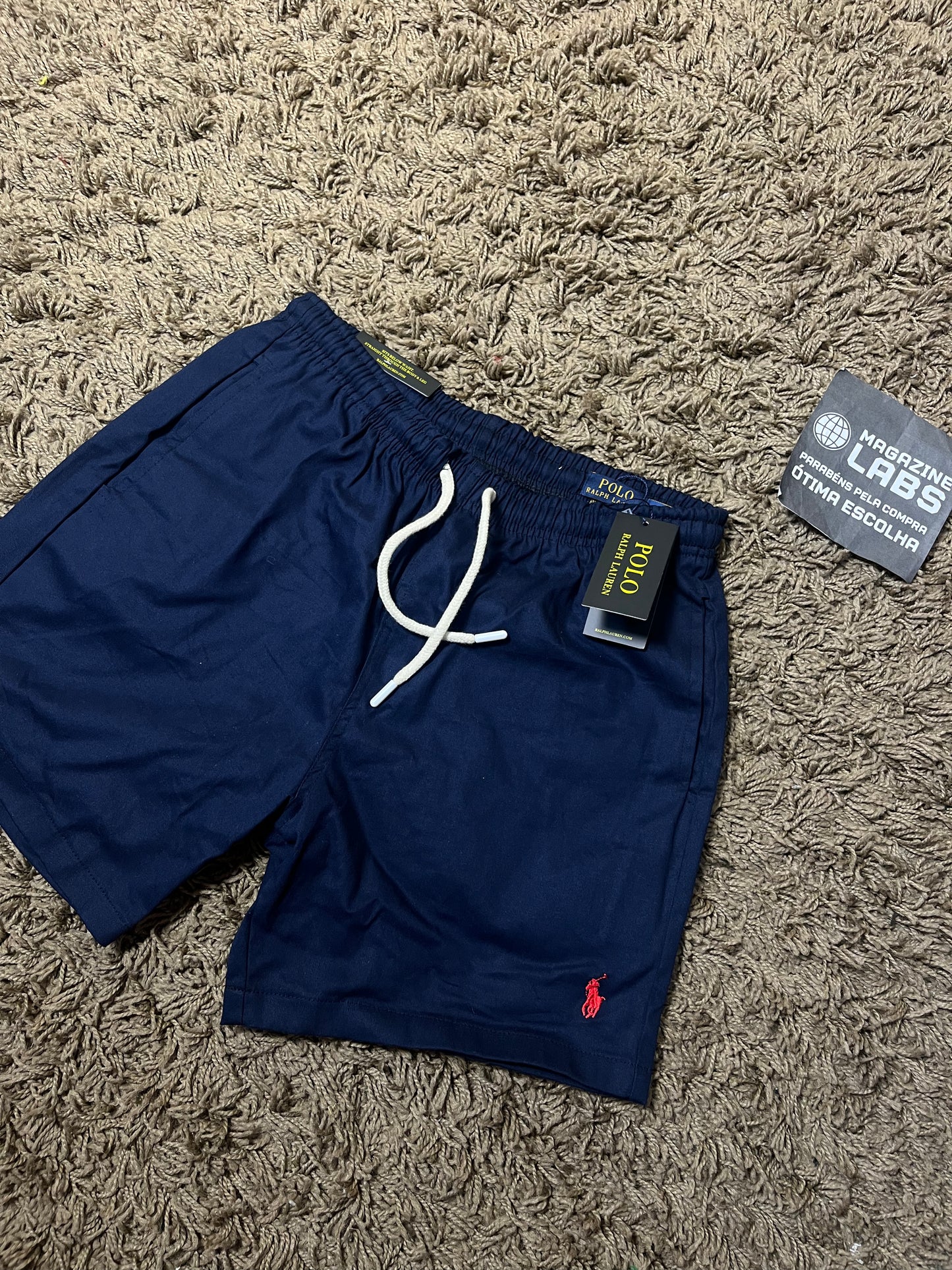 Bermuda Sarja Azul Ralph Lauren (Pronta Entrega)
