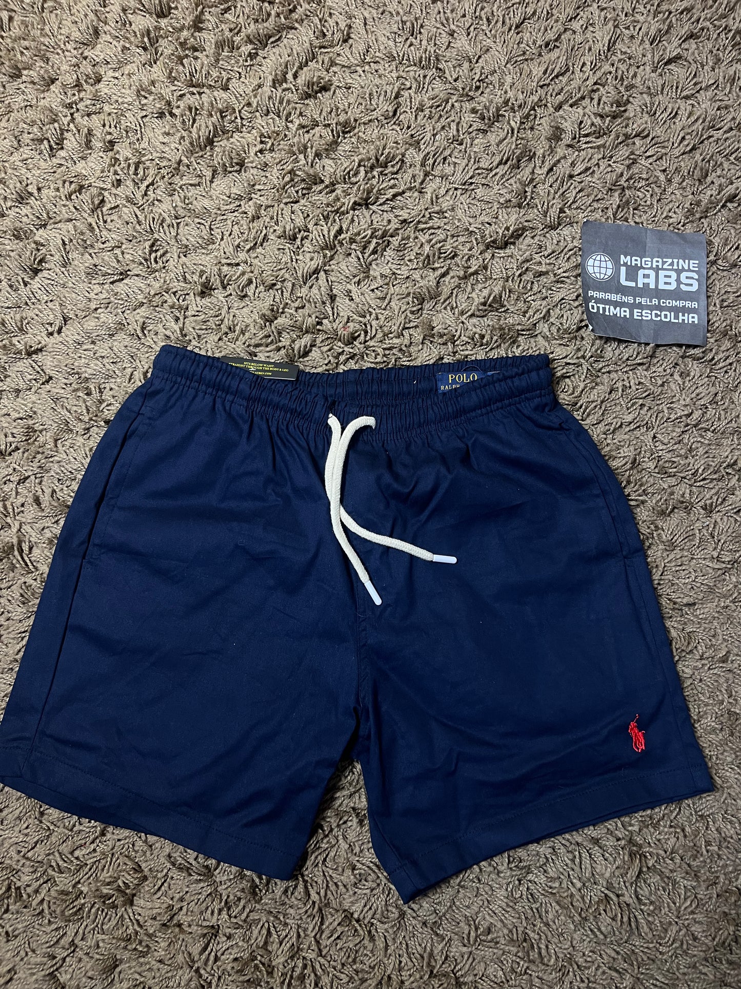 Bermuda Sarja Azul Ralph Lauren (Pronta Entrega)