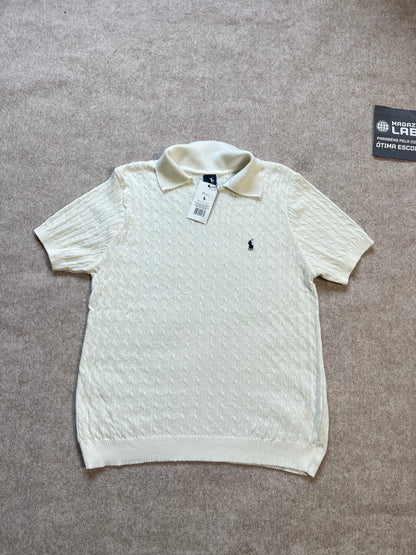 Polo Tricot Ralph Lauren Branca (Pronta Entrega)