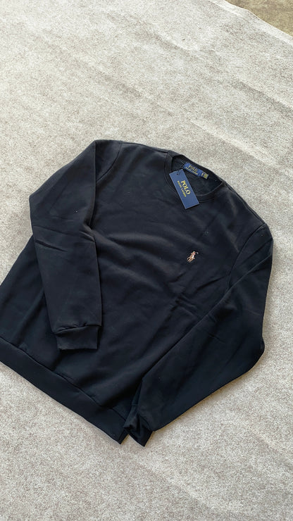 Suéter Ralph Lauren Moletom Preto (Pronta Entrega)
