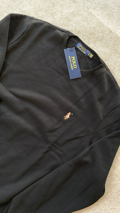 Suéter Ralph Lauren Moletom Preto (Pronta Entrega)