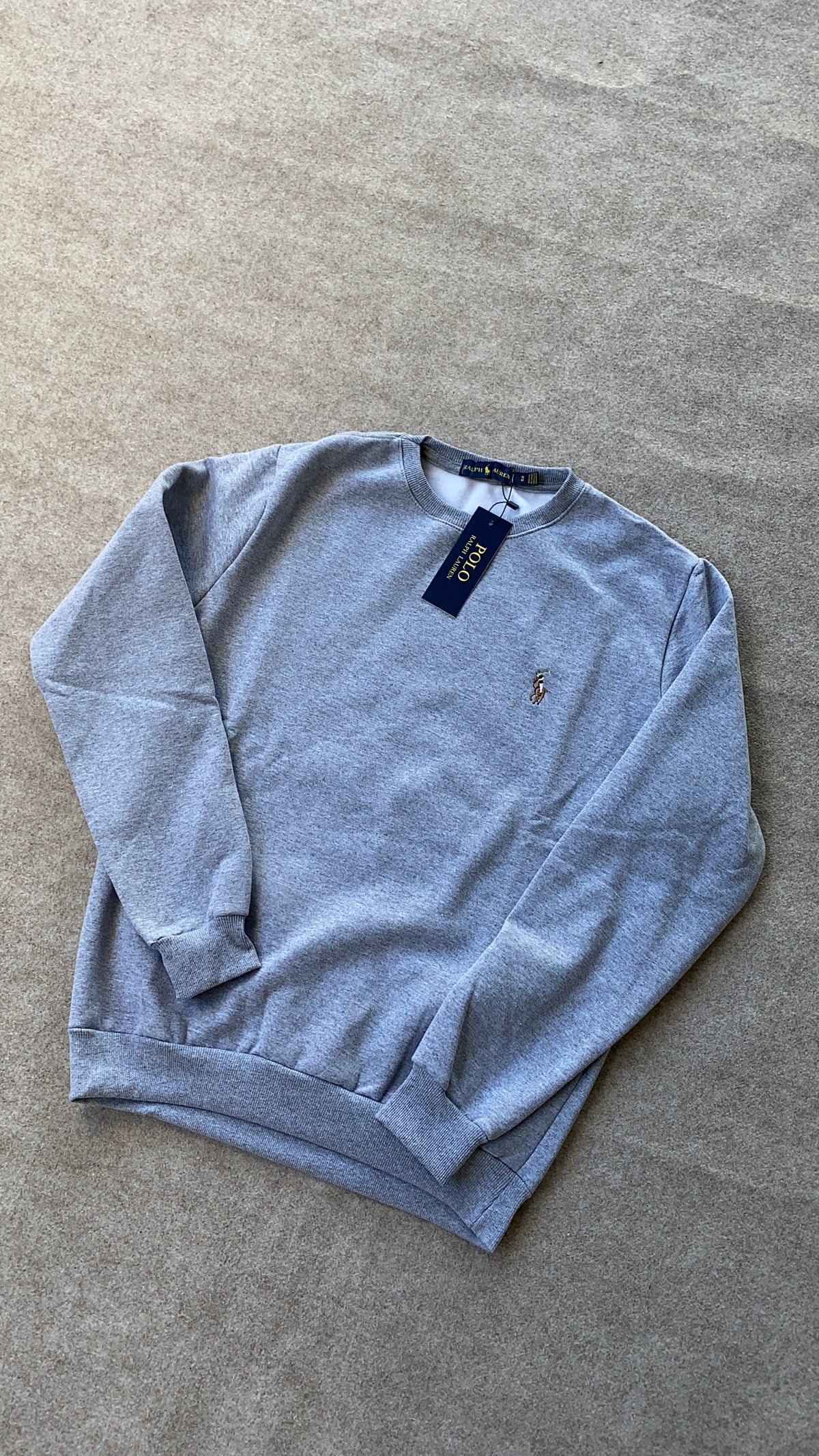 Suéter Ralph Lauren Moletom Cinza (Pronta Entrega)