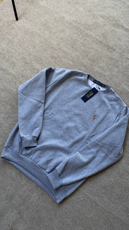 Suéter Ralph Lauren Moletom Cinza (Pronta Entrega)
