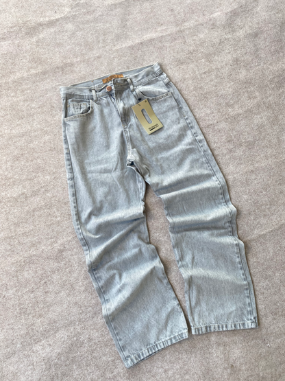 Calça Playboy Lavagem Cinza Estilo Baggy (Pronta Entrega)