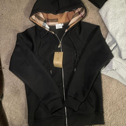 Moletom Burberry Ziper Preto
