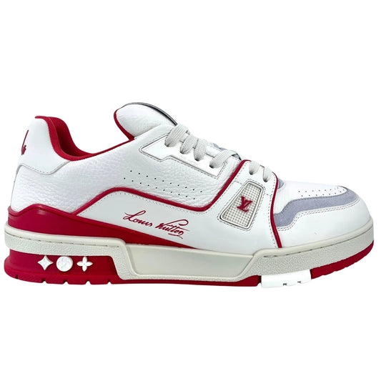 Louis Vuitton Trainer Signature "White Red Letter"