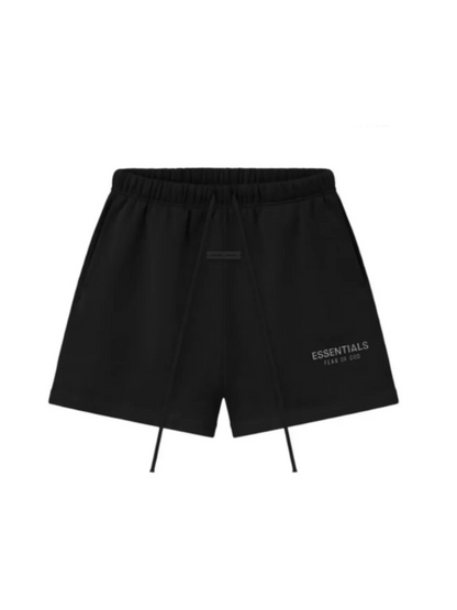 Bermuda Moletom Essentials Preta ou Cinza