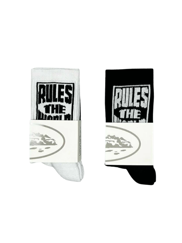 Meia Corteiz "RULES THE WORLD" (Pronta Entrega)