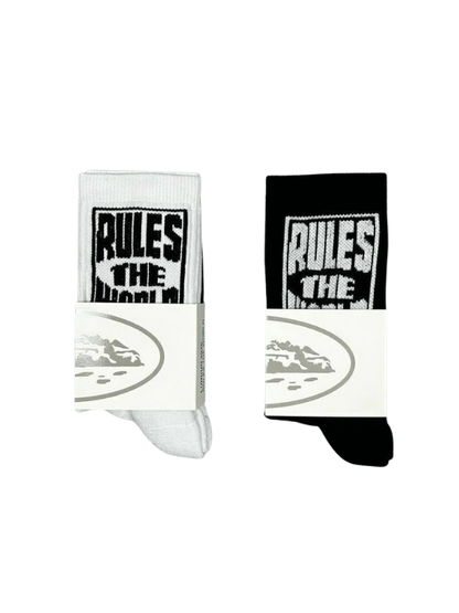 Meia Corteiz "RULES THE WORLD" (Pronta Entrega)