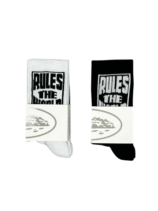 Meia Corteiz "RULES THE WORLD" (Pronta Entrega)