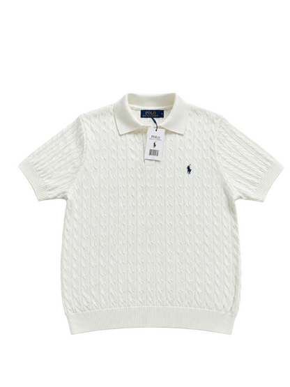 Polo Tricot Ralph Lauren Branca (Pronta Entrega)