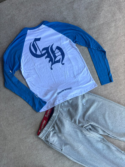Long Sleeve Chrome Hearts Azul (Pronta Entrega)
