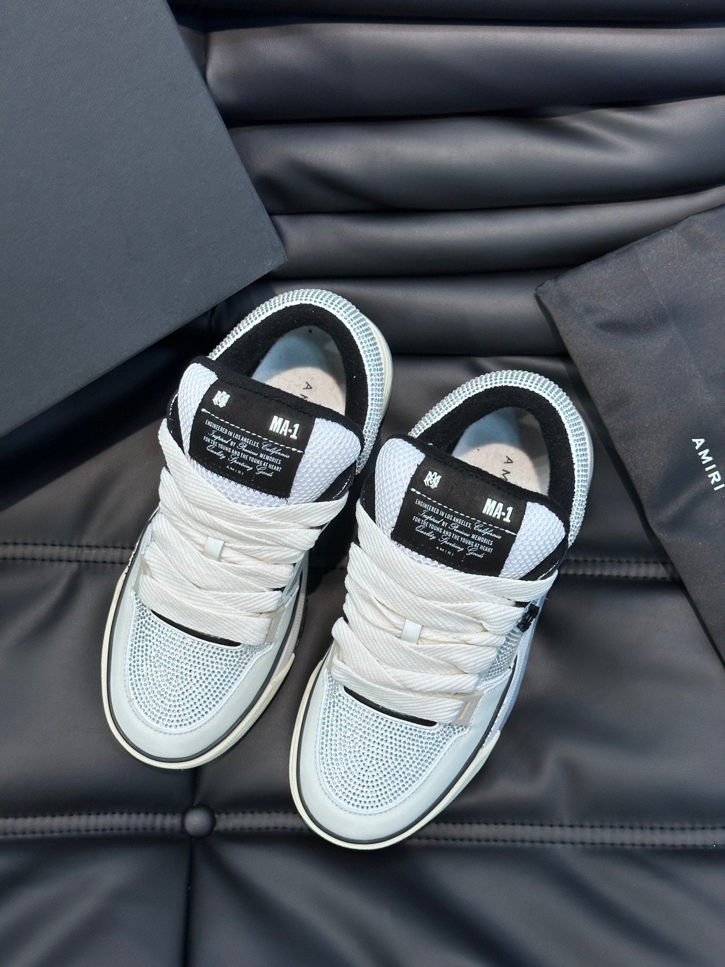 Amiri MA-1 Diamond "White Black"