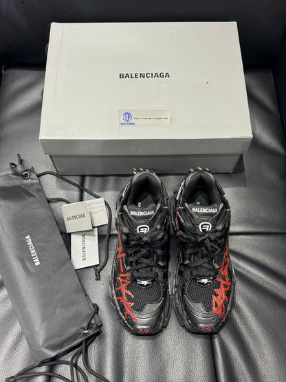 Balenciaga Runner Graffiti "Black Red"