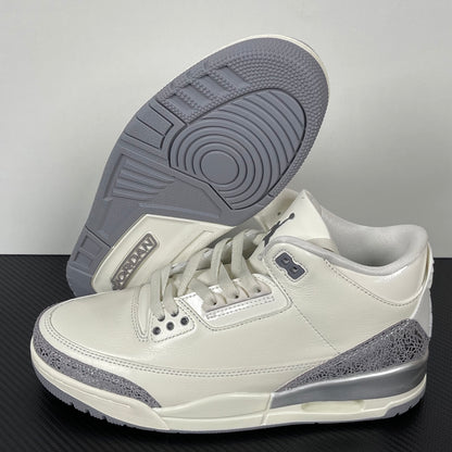 Air Jordan 3 "Sail Metallic Silver"