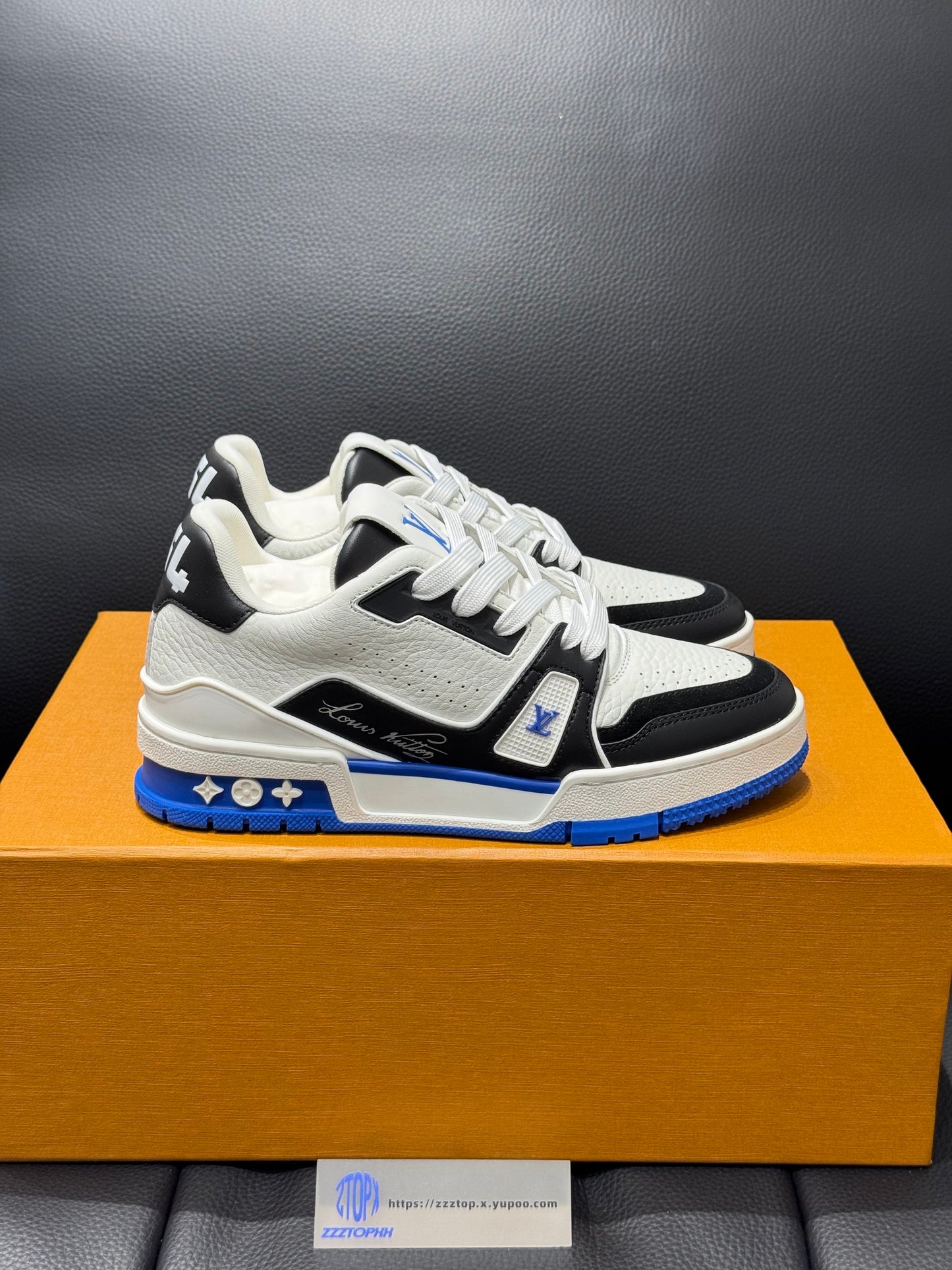 Louis Vuitton Trainer Signature "Black n Blue"