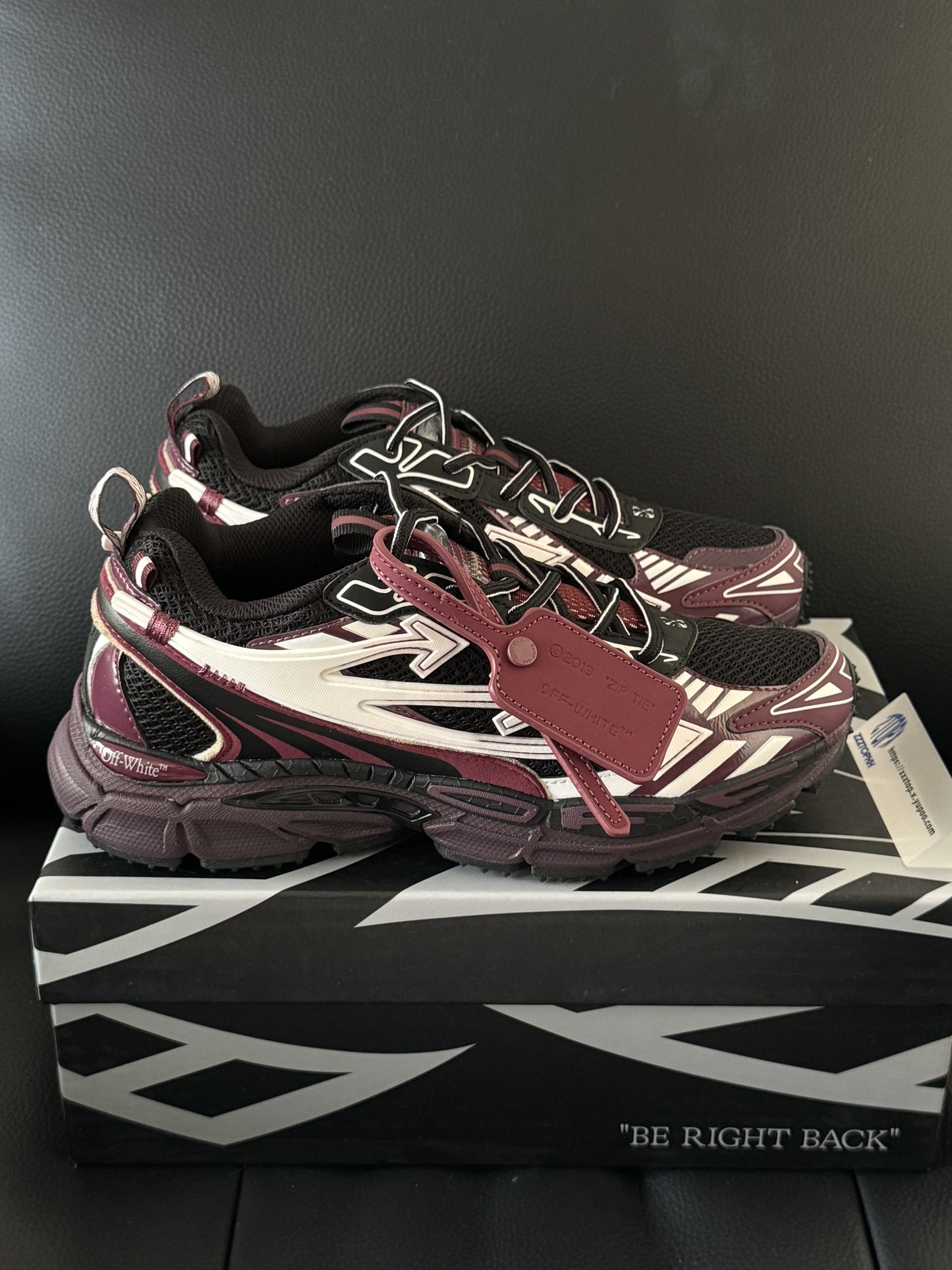 Off-White Be Right Back "Burgundy"