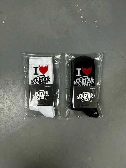 Meia Syna World "I LOVE SYNA" (Pronta Entrega)