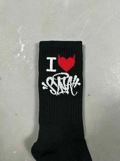 Meia Syna World "I LOVE SYNA" (Pronta Entrega)
