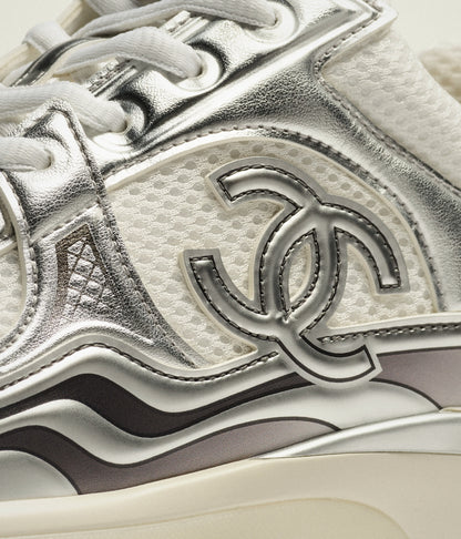 Tenis Chanel REV White Silver