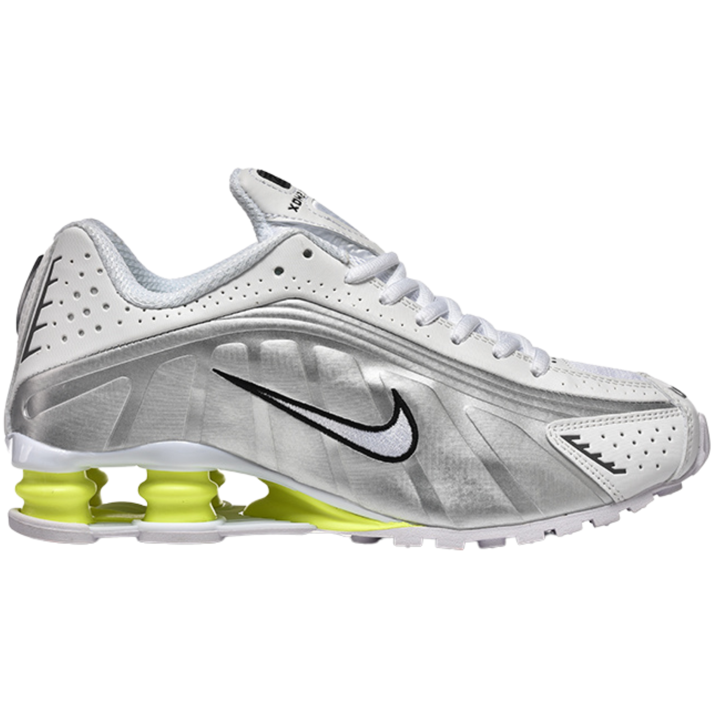 Nike Shox R4 "Metallic Silver Volt"